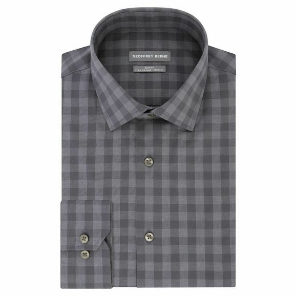 NWT Geoffrey Beene Regular-Fit Stretch Flex Shirt - Picture 1 of 6